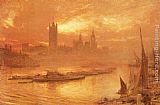 Albert Goodwin Famous Paintings - Wesminster